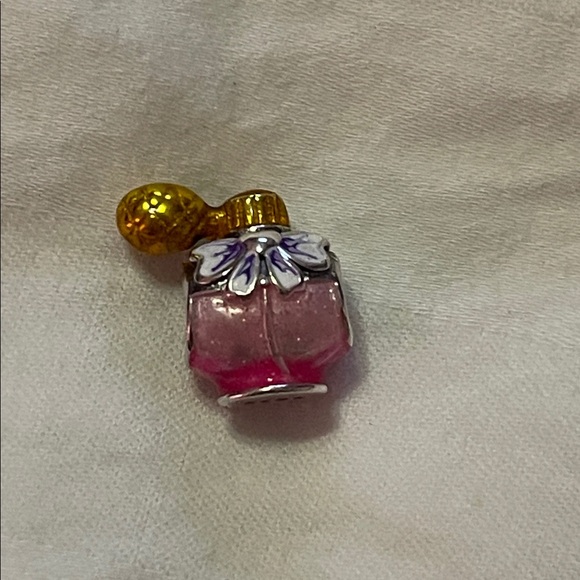 Pandora 925 Sterling Silver Pink Perfume Bottle Charm - Picture 2 of 4